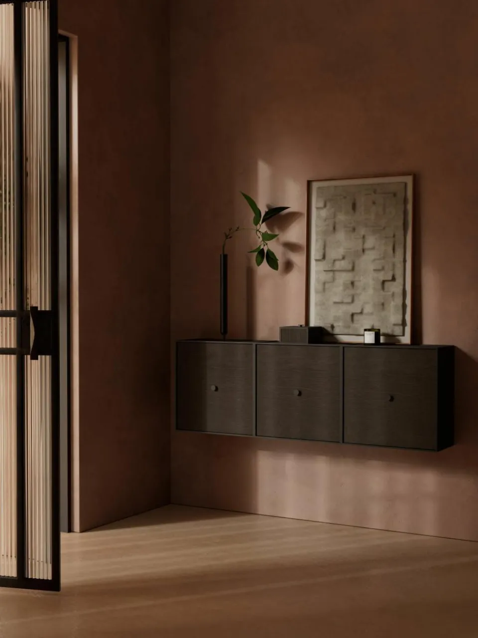 Wandkast van hout en metaal^Audo Copenhagen Hot