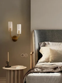 Wandlamp Arco met geribbeld oppervlak^Maytoni Hot