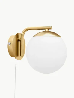 Wandlamp Grant met stekker van opaalglas^Westwing Best
