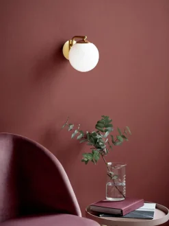 Wandlamp Grant met stekker van opaalglas^Westwing Best