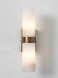 Wandlamp Isaac van albast^Westwing Collection Best