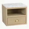 Wandnachtkastje Whitmore met marmeren blad^Rowico Outlet