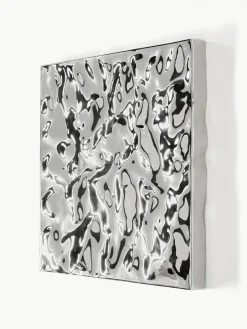 Wandobjecten Splash met een gehamerd oppervlak, 2 stuks^Westwing Collection Outlet
