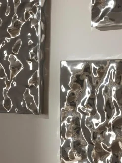 Wandobjecten Splash met een gehamerd oppervlak, 2 stuks^Westwing Collection Outlet