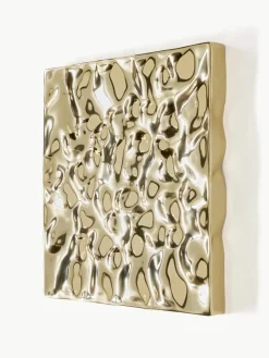 Wandobjecten Splash met een gehamerd oppervlak, 2 stuks^Westwing Collection New