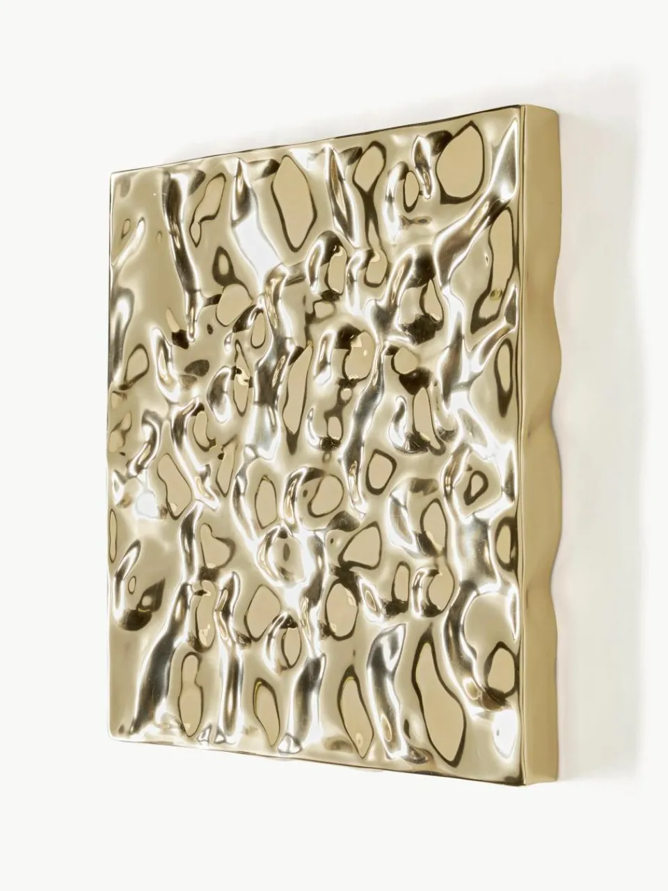 Wandobjecten Splash met een gehamerd oppervlak, 2 stuks^Westwing Collection New