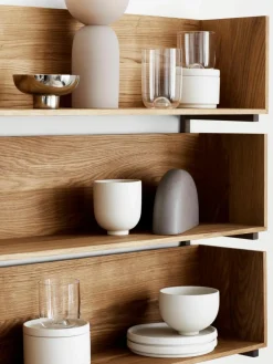Wandplank Stack van eikenhout^Kristina Dam Fashion