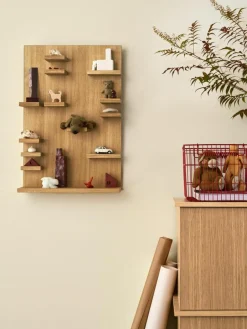 Wandrek Parade van eikenhout^ferm LIVING Hot