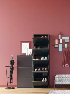 Wandschoenenkast Caruso met opklapbare vakken^Kare Design New