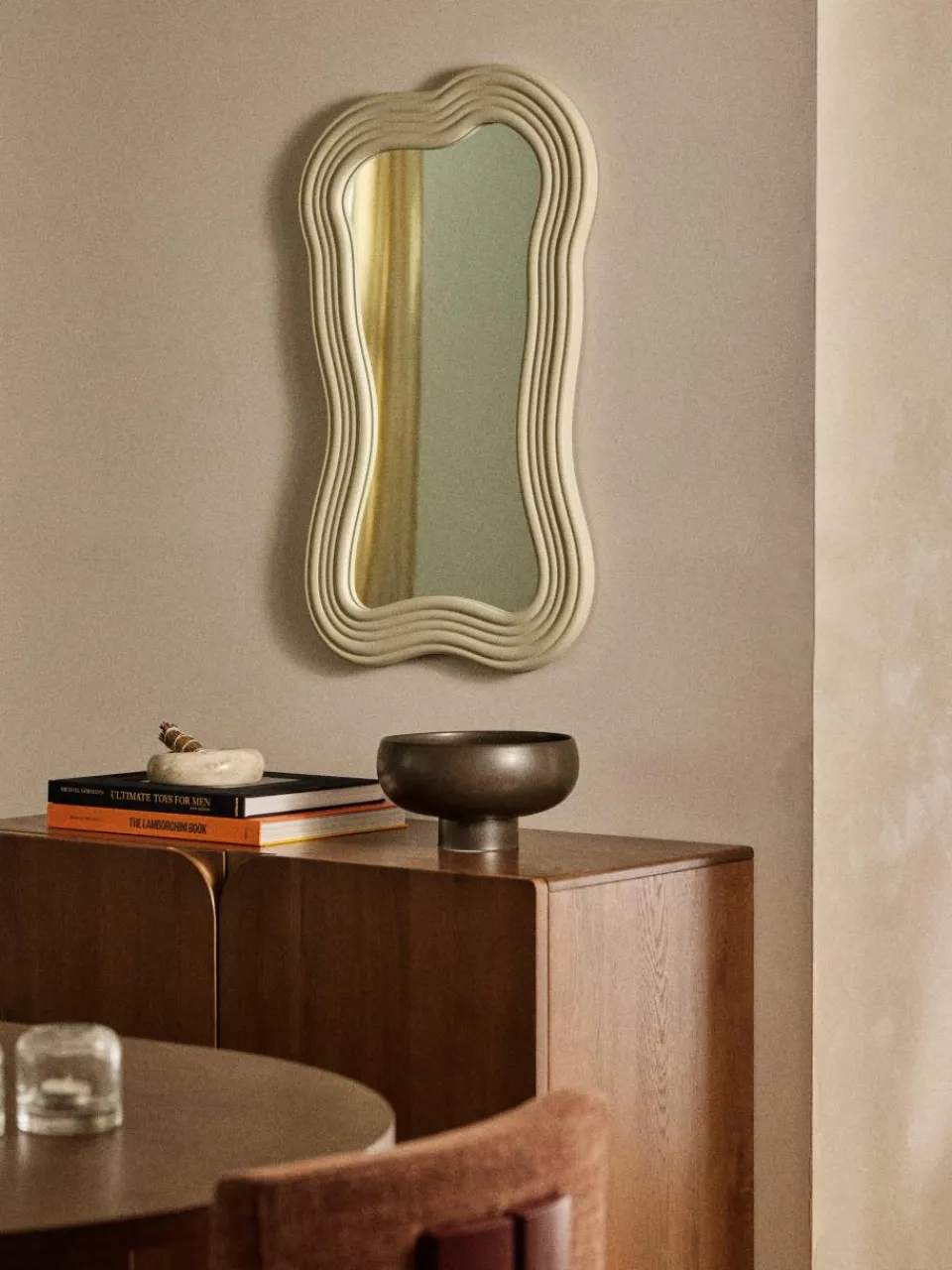 Wandspiegel Cosimo met golvende lijst^Westwing Collection Discount