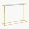 Wandtafel Aruba met glazen tafelbladen in marmerlook^Westwing Outlet