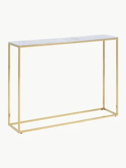 Wandtafel Aruba met glazen tafelbladen in marmerlook^Westwing Outlet