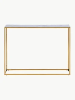 Wandtafel Aruba met glazen tafelbladen in marmerlook^Westwing Outlet