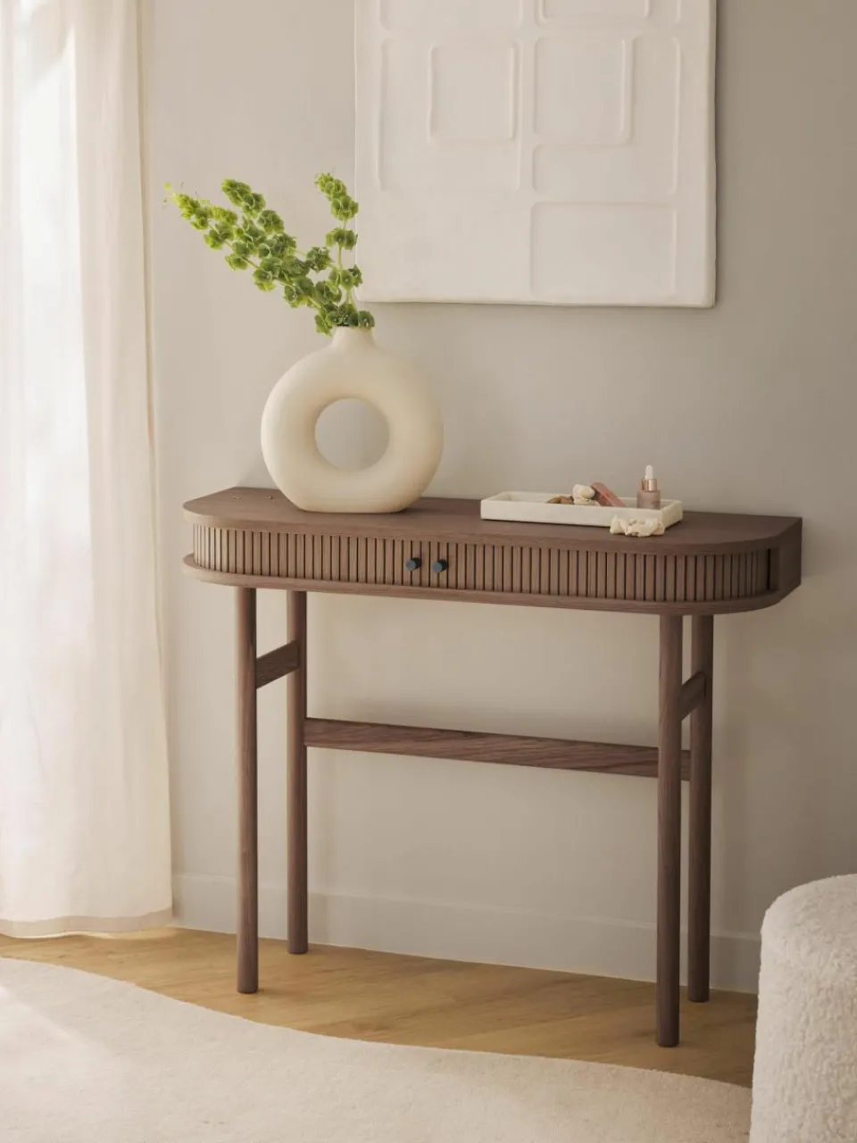 Wandtafel Calary met geribde voorzijde^Westwing Collection Online