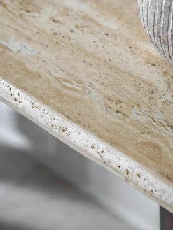 Wandtafel Trevi met travertijn tafelblad^Westwing Best