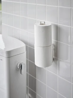 Wandtoiletrolhouder Tower met zelfklevende haken^Yamazaki Best