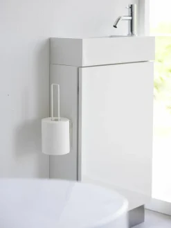 Wandtoiletrolhouder Tower met zelfklevende haken^Yamazaki Best