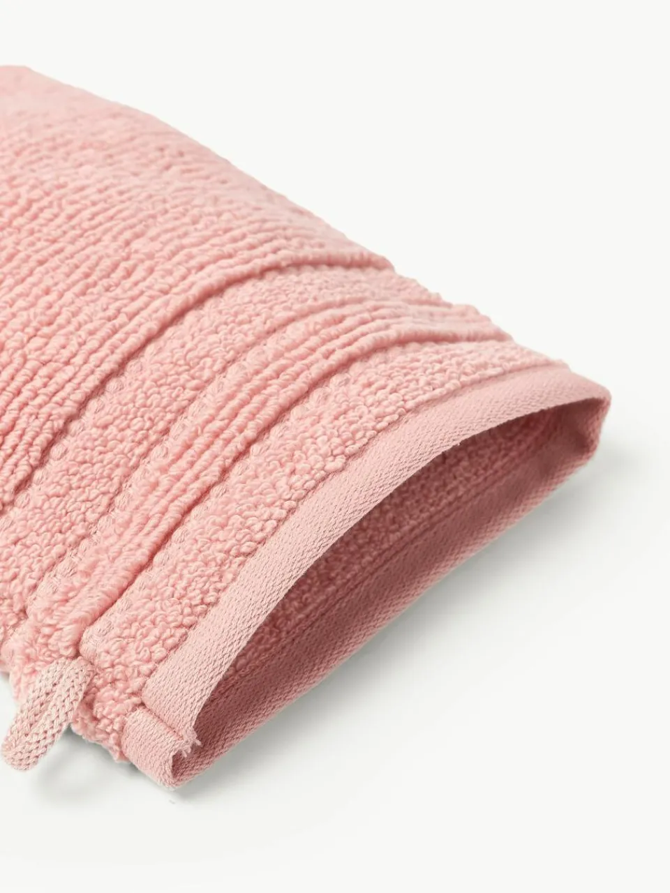 Washandjes Luxe met gestreepte rand, 2 stuks^Westwing Collection Hot