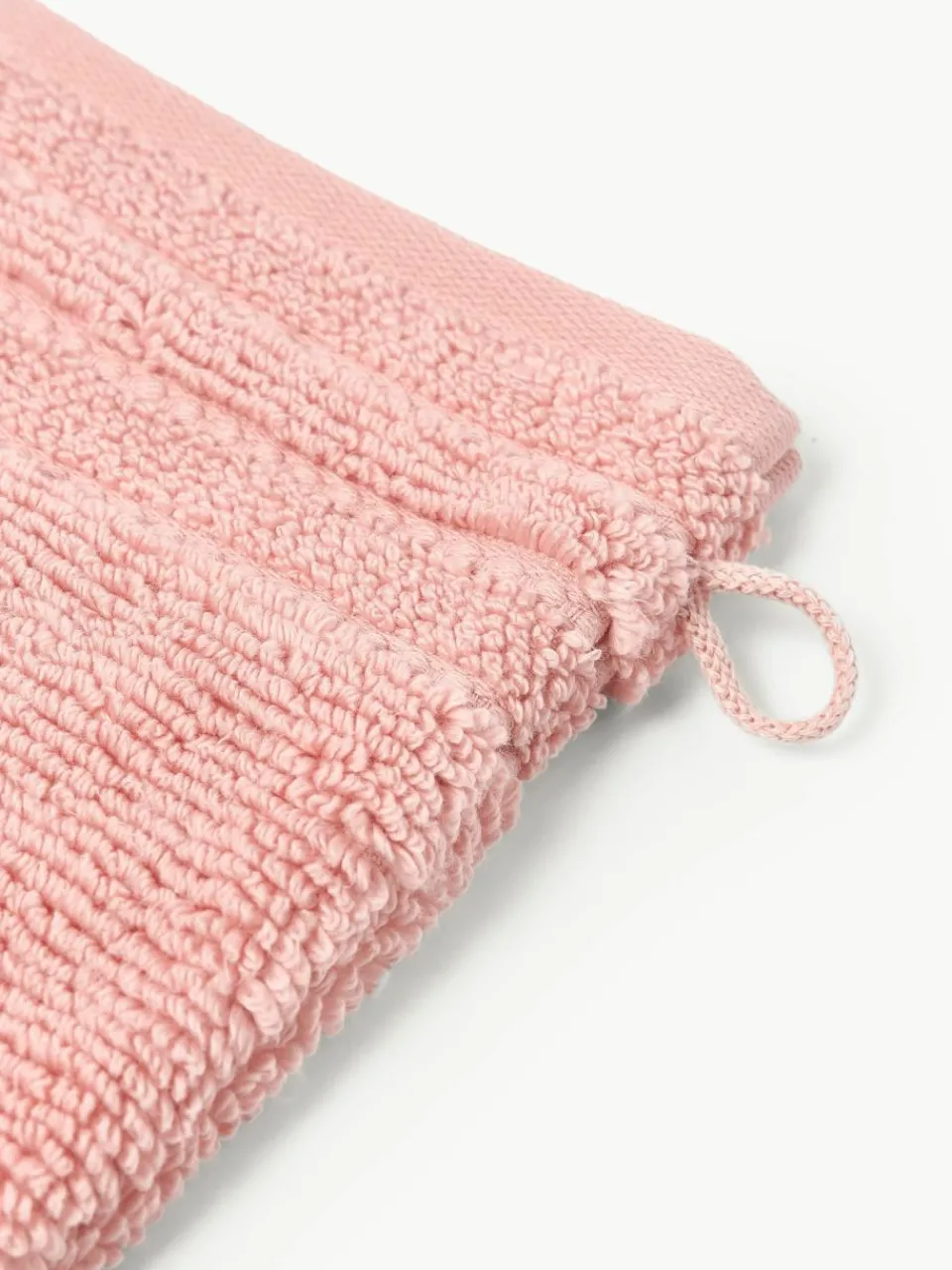 Washandjes Luxe met gestreepte rand, 2 stuks^Westwing Collection Hot