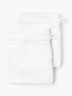 Washandjes Luxe met gestreepte rand, 2 stuks^Westwing Collection Outlet
