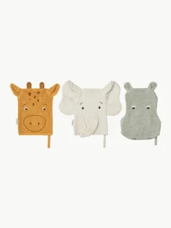 Washandschoenen Sylvester van biokatoen, 3-delig^Liewood Outlet