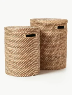 Wasmanden Lurdes met deksel, 2-delig^Westwing Collection Sale