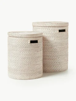Wasmanden Lurdes met deksel, 2-delig^Westwing Collection Online