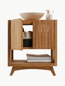 Wastafelkast Kuveni van teakhout, B 70 cm^Westwing Clearance