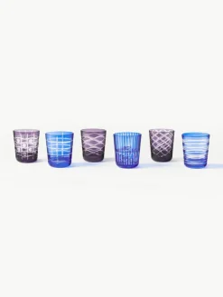 Waterglazen Cobalt, 6-delig^Pols Potten Online