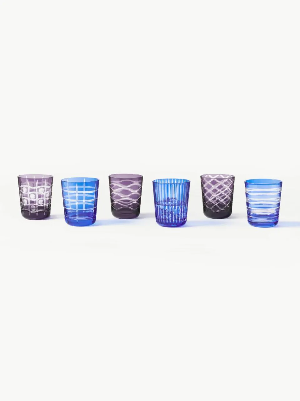 Waterglazen Cobalt, 6-delig^Pols Potten Online