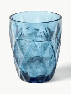Waterglazen Colorado met structuurpatroon, 4 stuks^Westwing Collection Clearance