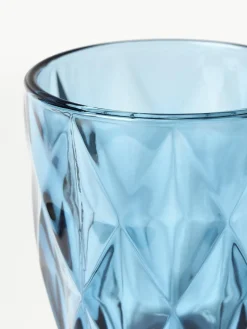 Waterglazen Colorado met structuurpatroon, 4 stuks^Westwing Collection Clearance