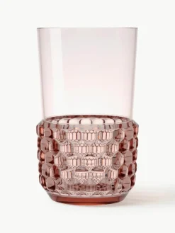 Waterglazen Jellies met structuurpatroon, 4 stuks^Kartell Discount