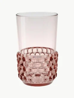 Waterglazen Jellies met structuurpatroon, 4 stuks^Kartell Discount