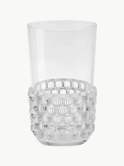 Waterglazen Jellies met structuurpatroon, 4 stuks^Kartell Outlet
