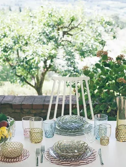 Waterglazen Jellies met structuurpatroon, 4 stuks^Kartell Best
