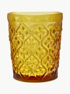 Waterglazen Marrakech met structuurpatroon, set van 6^Villa D'Este Home Tivoli Outlet