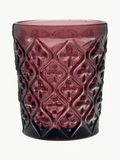 Waterglazen Marrakech met structuurpatroon, set van 6^Villa D'Este Home Tivoli Outlet