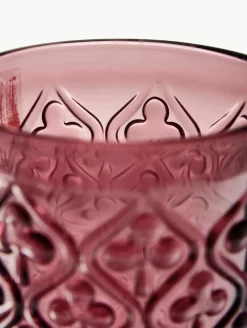 Waterglazen Marrakech met structuurpatroon, set van 6^Villa D'Este Home Tivoli Outlet