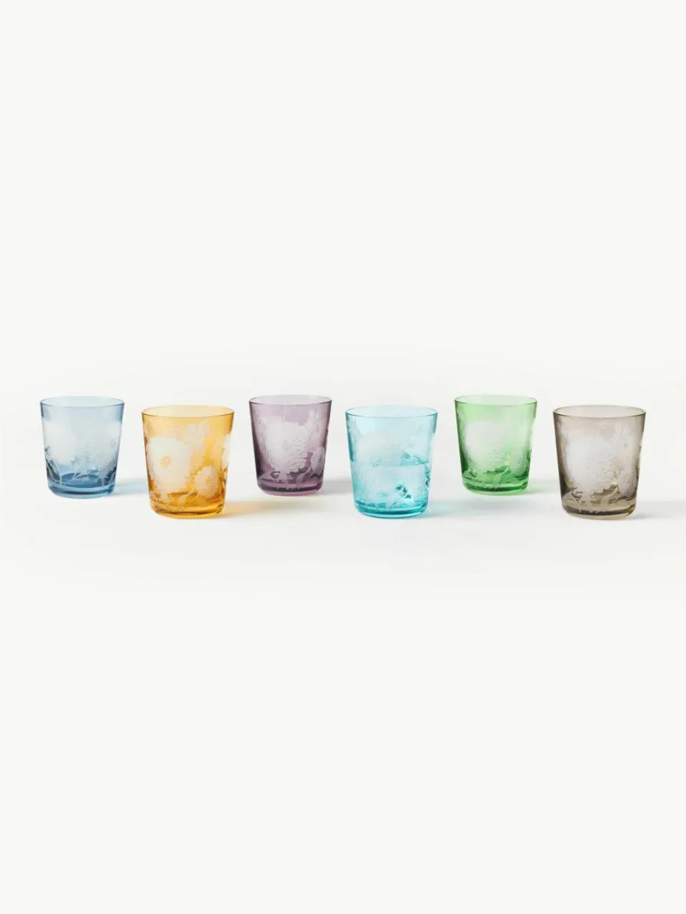 Waterglazen Peony, set van 6^Pols Potten Fashion