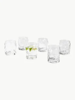 Waterglazen Sorgente in organische vorm, 6 stuks^Westwing Best
