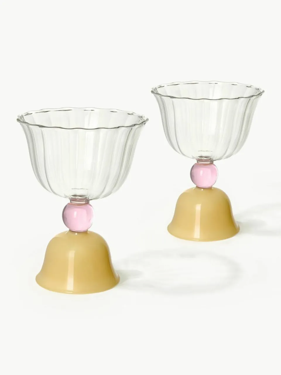 Waterglazen Tulip uit borosilicaatglas, 2 stuks^&k Amsterdam New