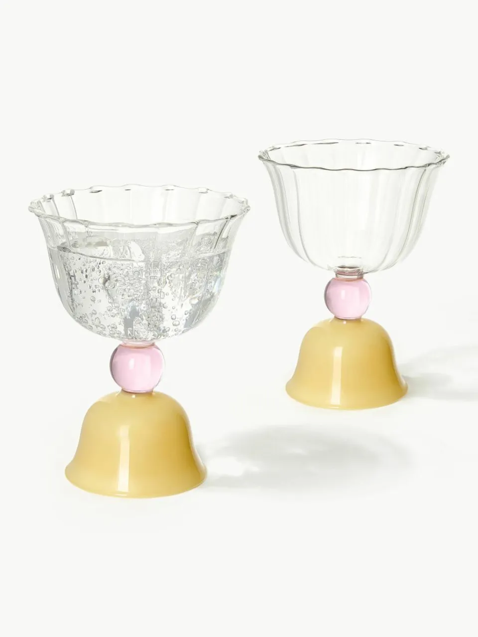 Waterglazen Tulip uit borosilicaatglas, 2 stuks^&k Amsterdam New