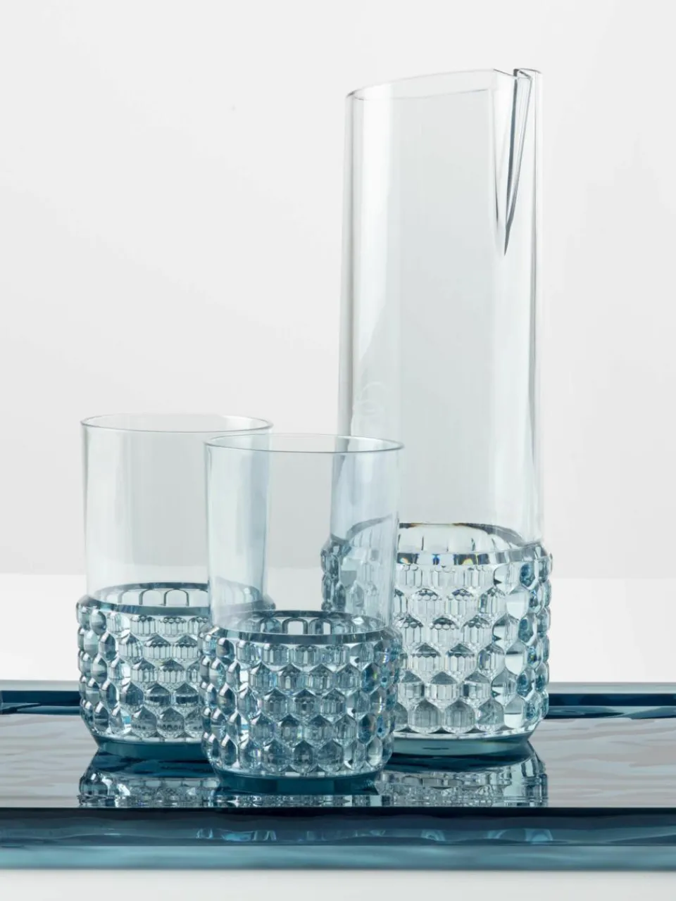 Waterkaraf Jellies met structuurpatroon, 1.3 L^Kartell New
