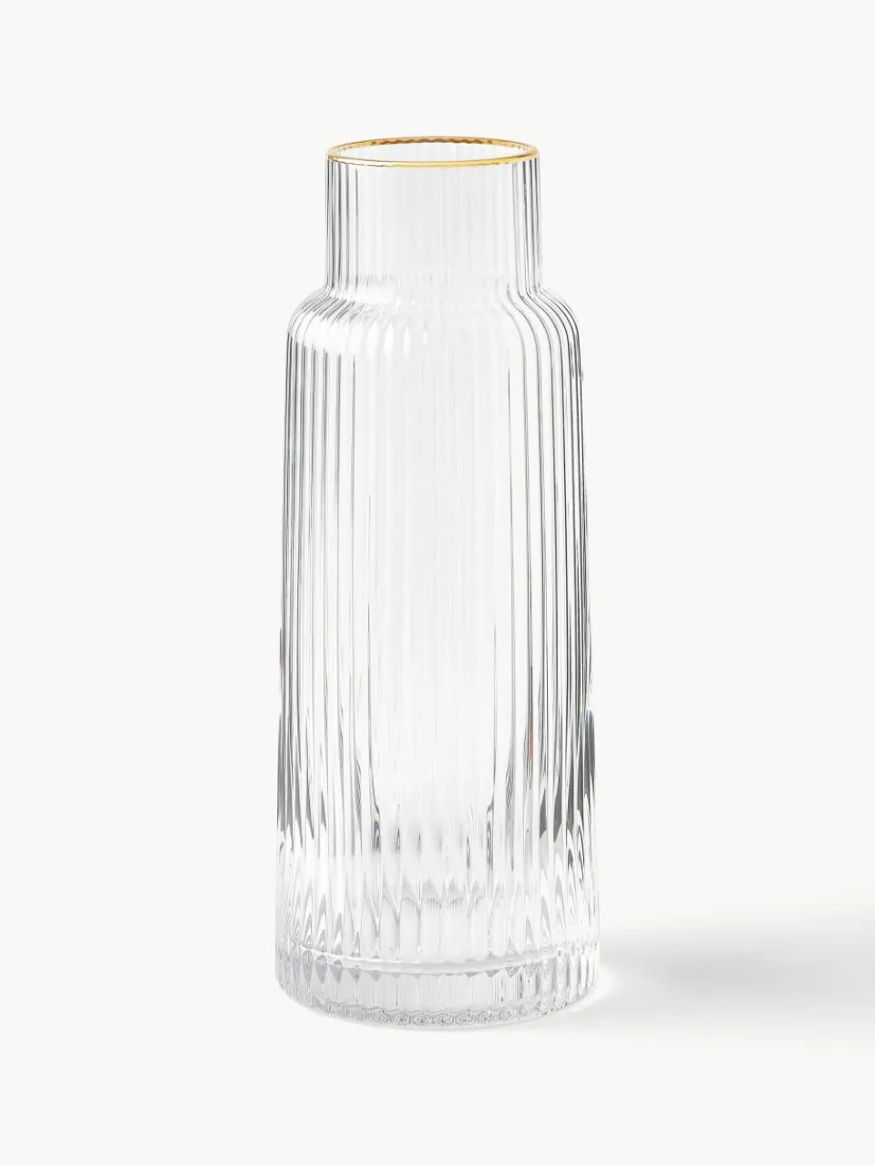 Waterkaraf Minna met groefreliëf en goudkleurige rand, 1.1 L^Westwing Collection Discount
