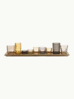 Waxinelichten Wessel van glas, set van 10^Bloomingville Best