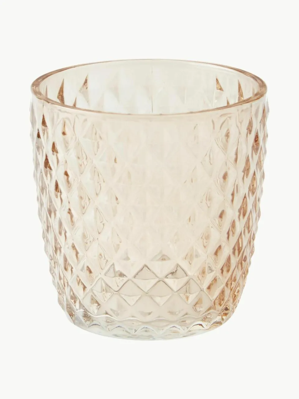 Waxinelichthouder Marilu van glas, set van 4^Westwing Fashion
