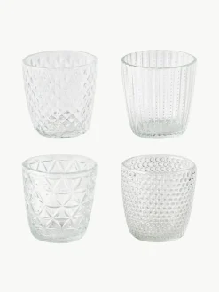 Waxinelichthouder Marilu van glas, set van 4^Westwing Best