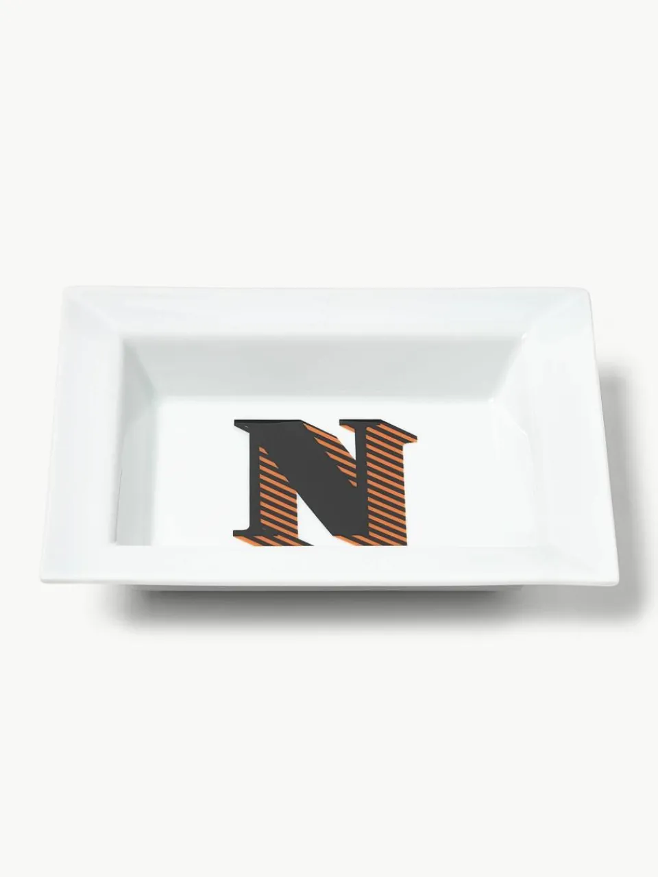x MEISSE, hadgemaakte vide-poche iitiale met decoratie^Westwing Collection Fashion