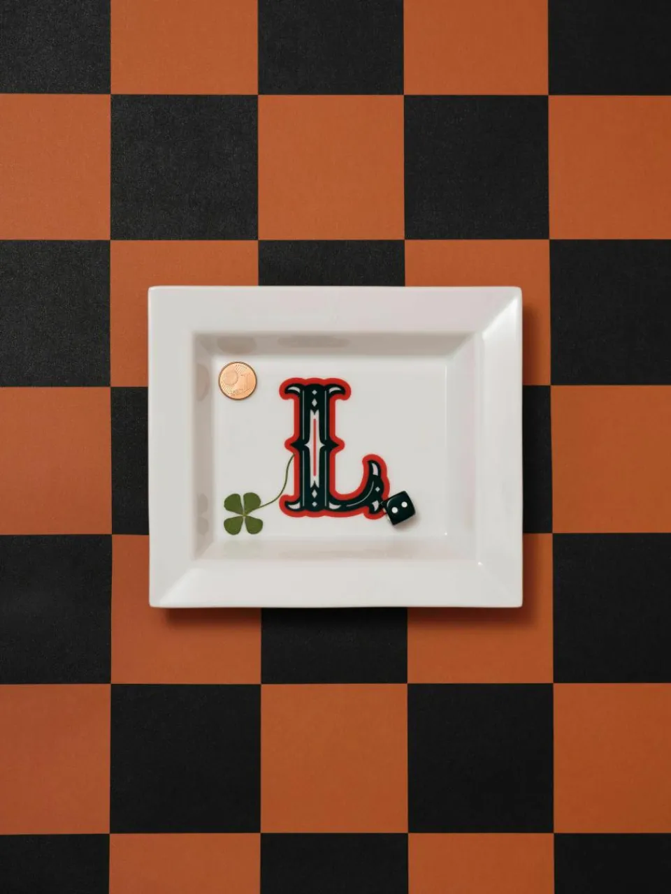 x MEISSEN, handgemaakte vide-poche initiaen met decoratie^Westwing Collection Discount